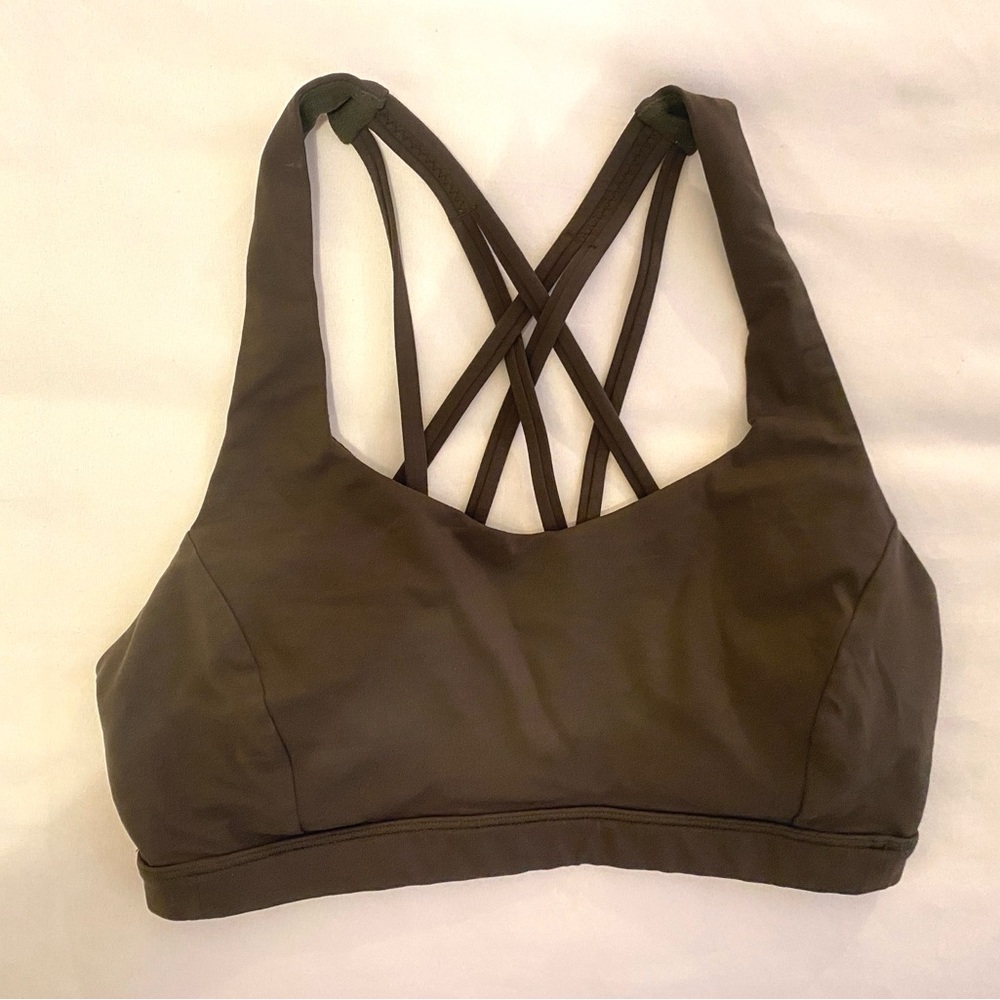 Lululemon Dark Green Sports Bra